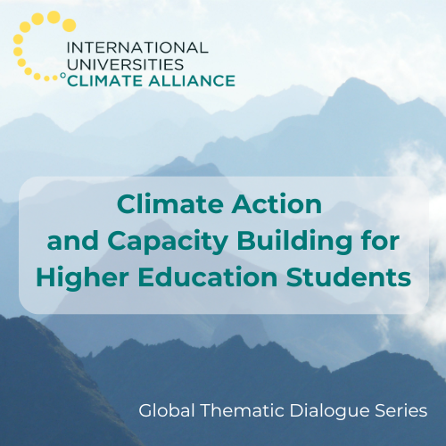 Climate action and capacity building for higher education students